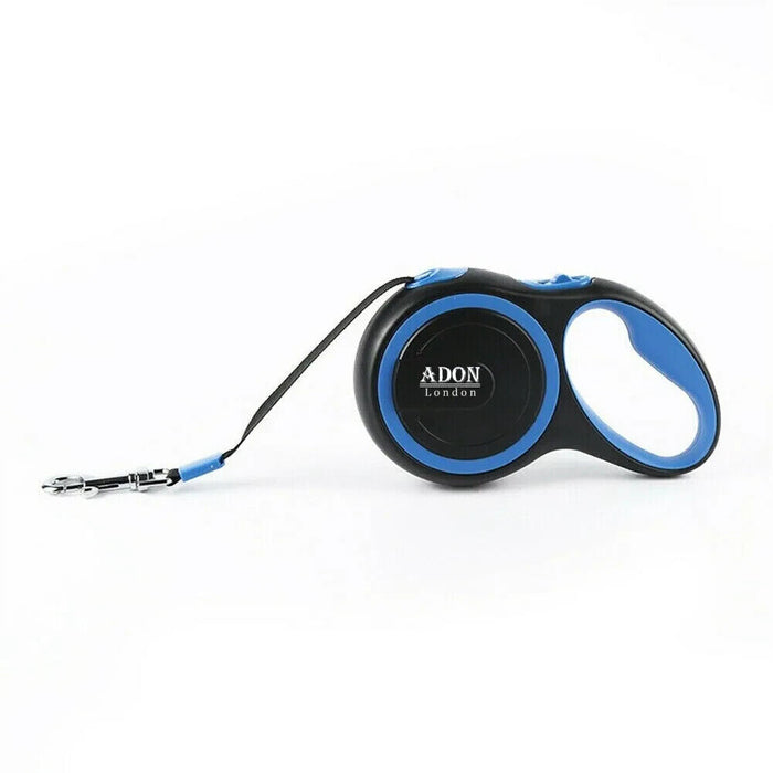 Adon London 8m Retractable Dog Leash Black/Blue