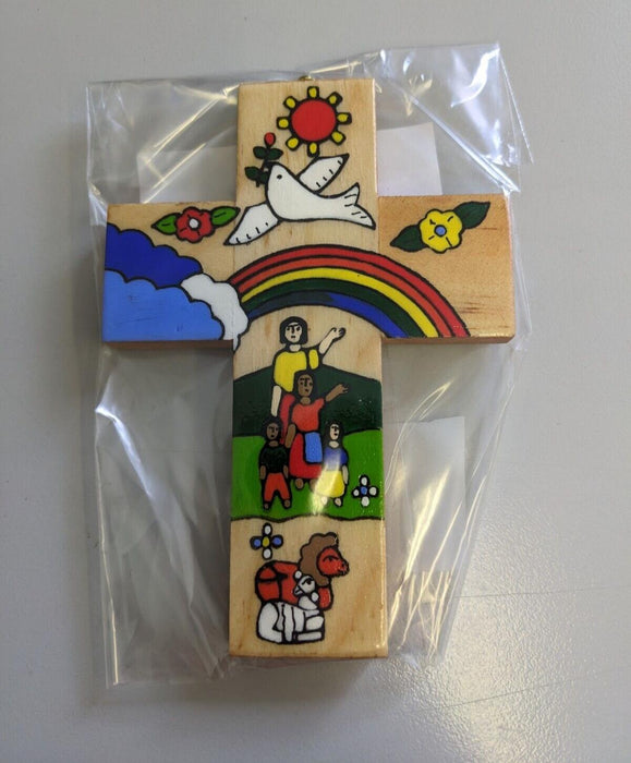 12cm Rainbow Cross