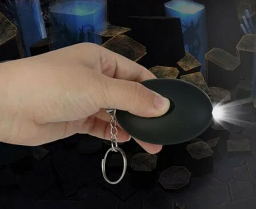 2 Pack Alarm Panic Rape Attack Safety Security Alarm with Torch & Keyring