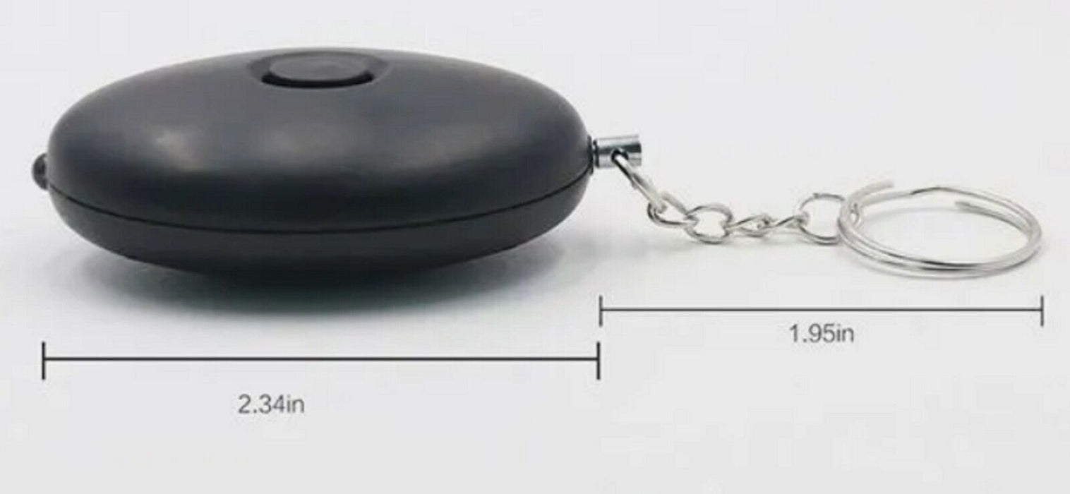 2 Pack Alarm Panic Rape Attack Safety Security Alarm with Torch & Keyring