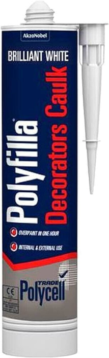 3 Pack of Polycell Polyfilla 380ml Decorators Caulk (PLCTC380)