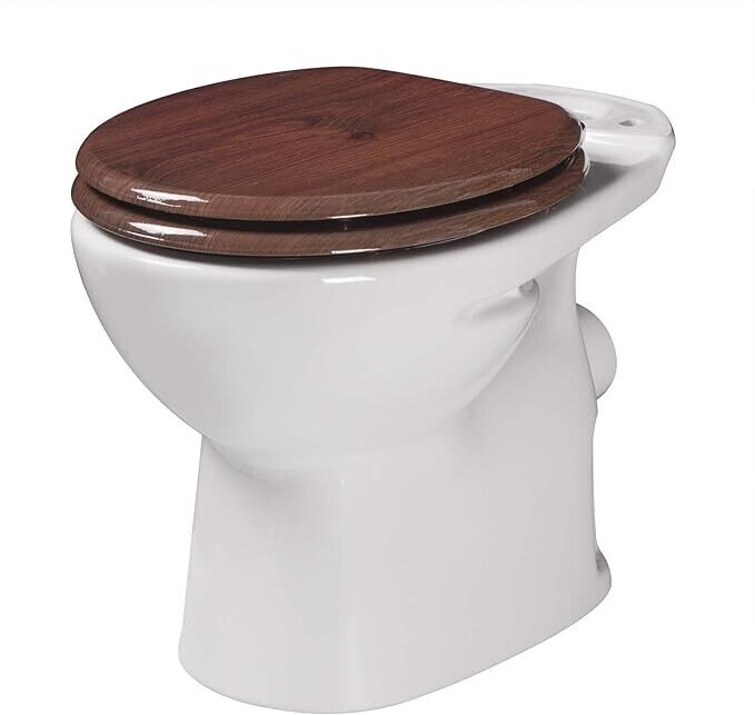 Woltu Luxury Wooden Toilet Seat Soft Close Flexi-Fix Bathroom