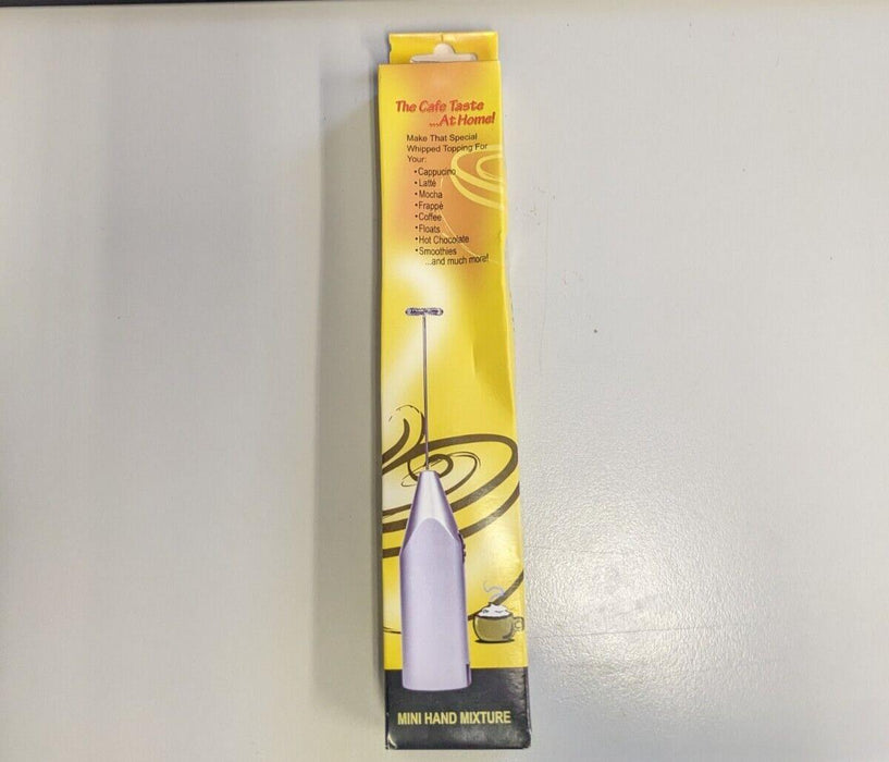 Latte Mocha Frappe frother egg whisker battery operated silver