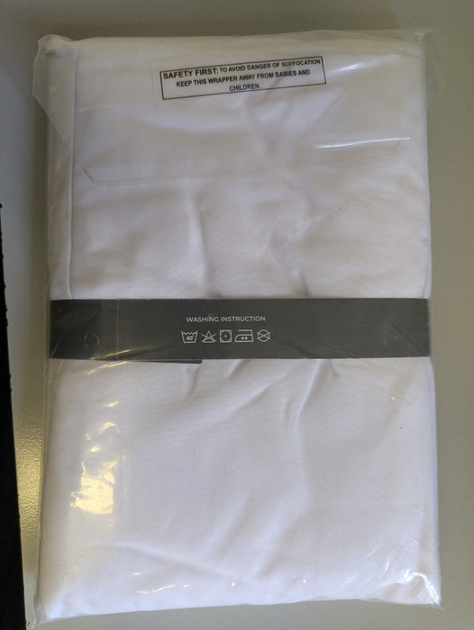 microfibre pillowcase pair 48 c 74 x 15cm white