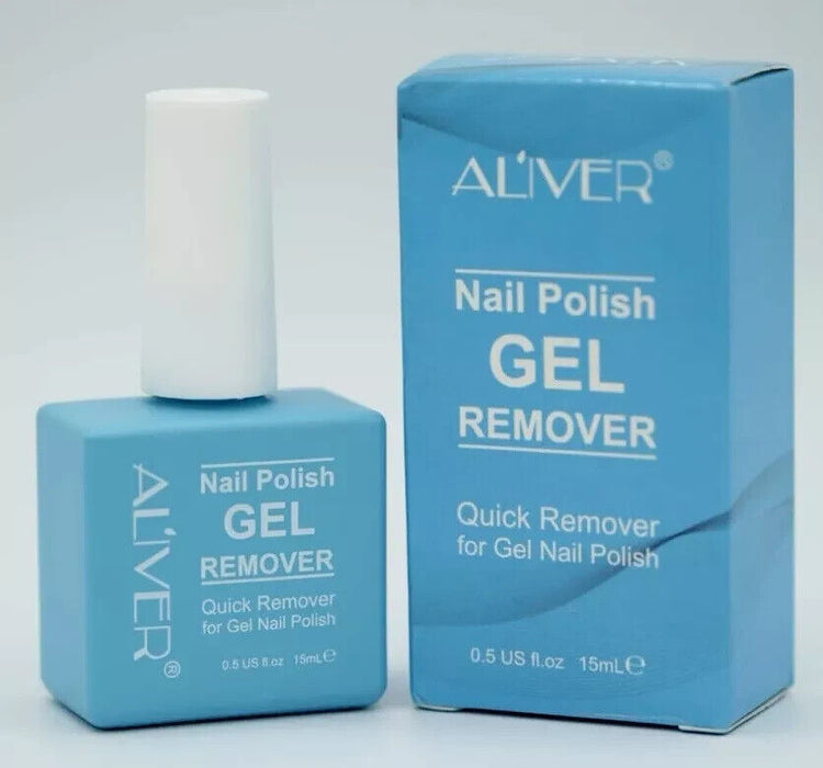 Aliver Soak-Off Gel Acrylic Nail Polish Quick Burst Manicure Remover 15ml