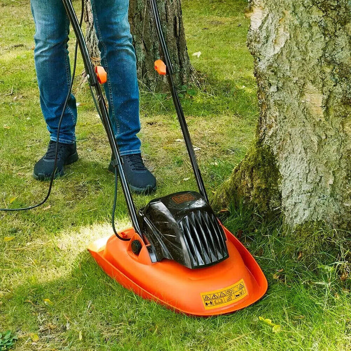 Black + Decker 30cm Electric Hover Mower 1200W - 10M Cord Included - UK Plug