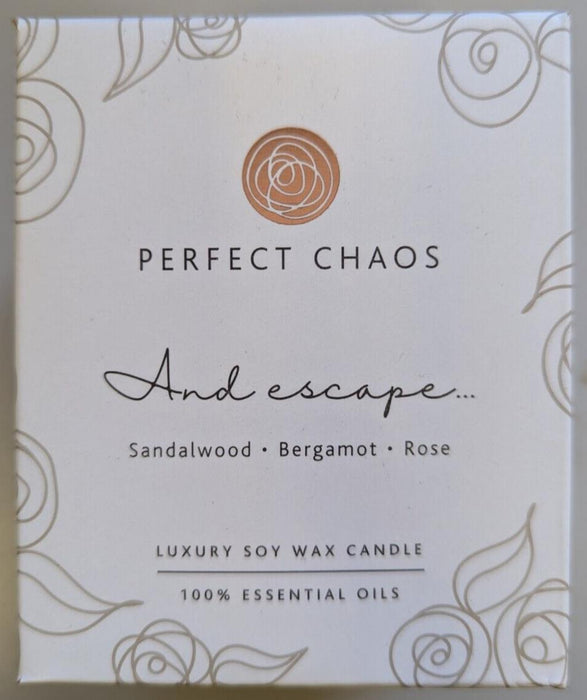 Perfect Chaos Sandalwood - Bergamot - Rose - Luxury Soy Wax Candle - 250G