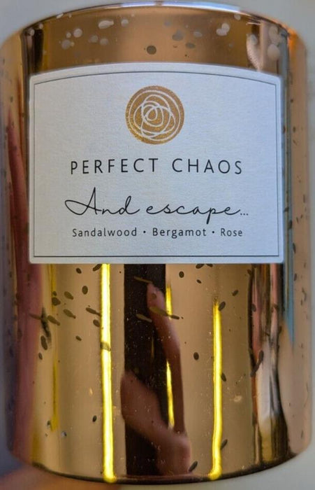 Perfect Chaos Sandalwood - Bergamot - Rose - Luxury Soy Wax Candle - 250G