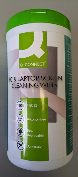 Q-Connect 100 PC & Laptop Screen Cleaning Wipes