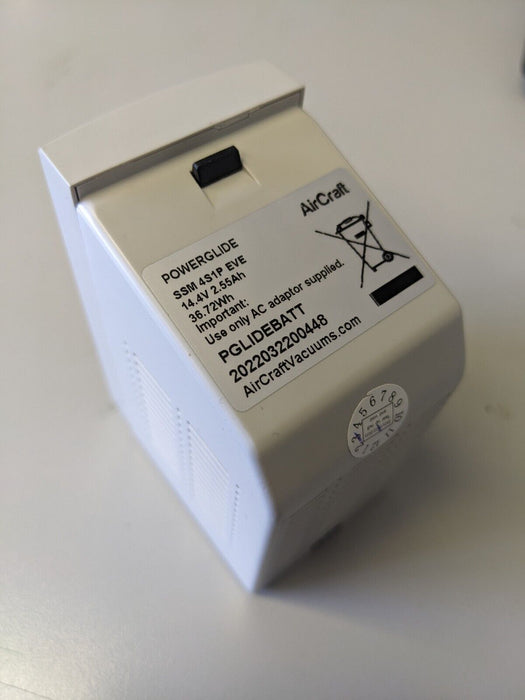 Powerglide Battery for AirCraft Vacuums SSM 4S1P EVE 14.4V 2.55Ah 36.72Wh