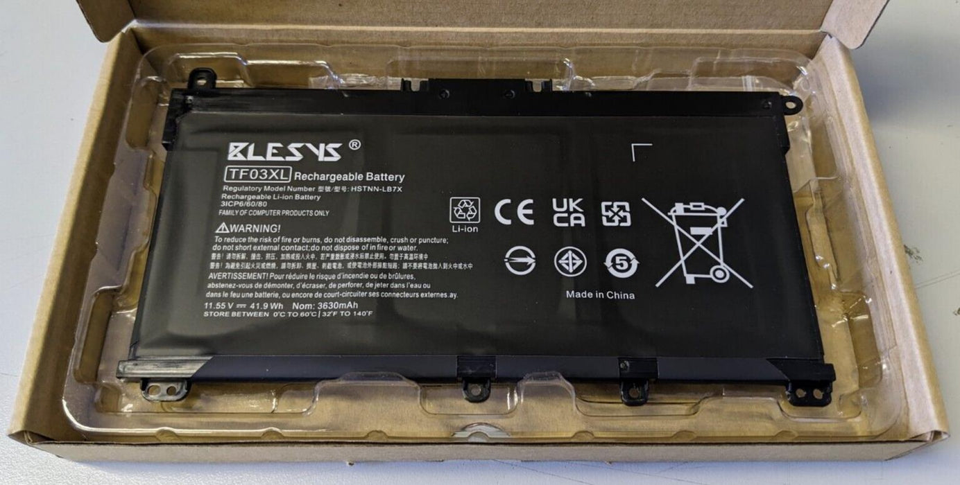 Blesys - HT03XL - Replacement Laptop Battery Compatible HP Notebook, Pavilion