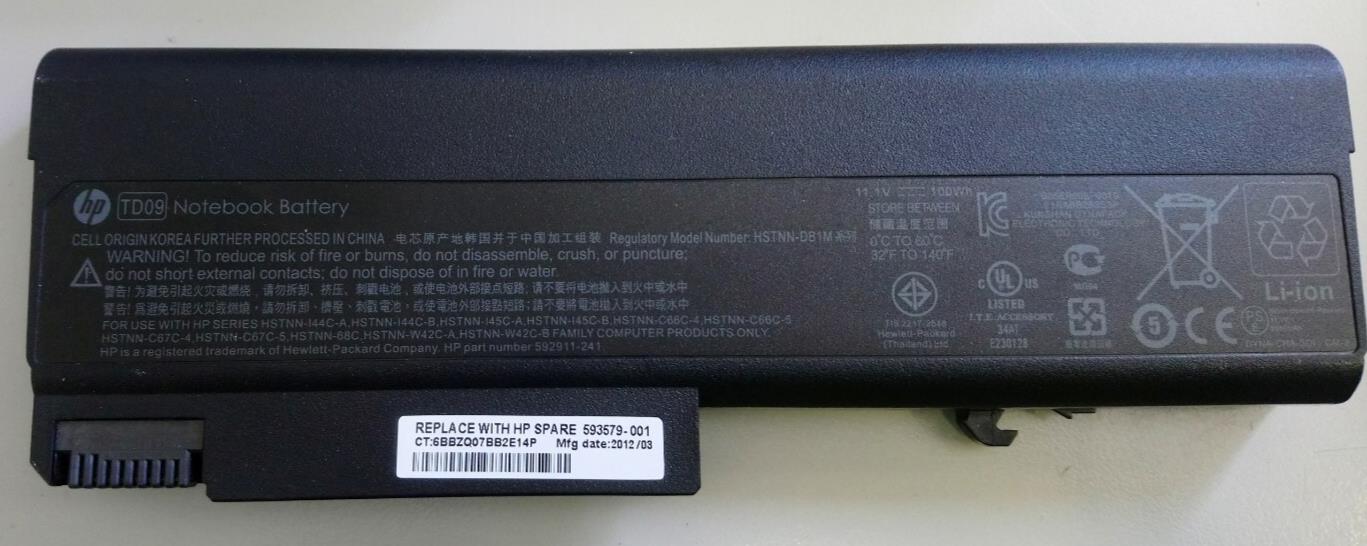 New HP TD09 Battery for HP ProBook 6445b 6450b 6540b 6545b 6550b 6555b 6440b