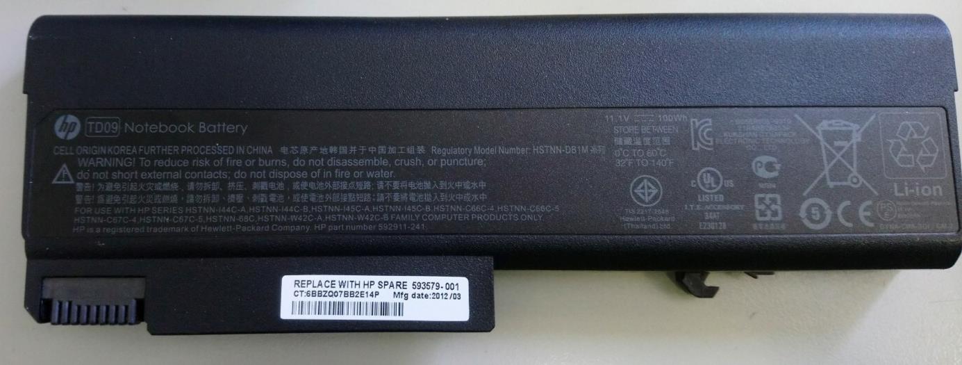 New HP TD09 Battery for HP ProBook 6445b 6450b 6540b 6545b 6550b 6555b 6440b