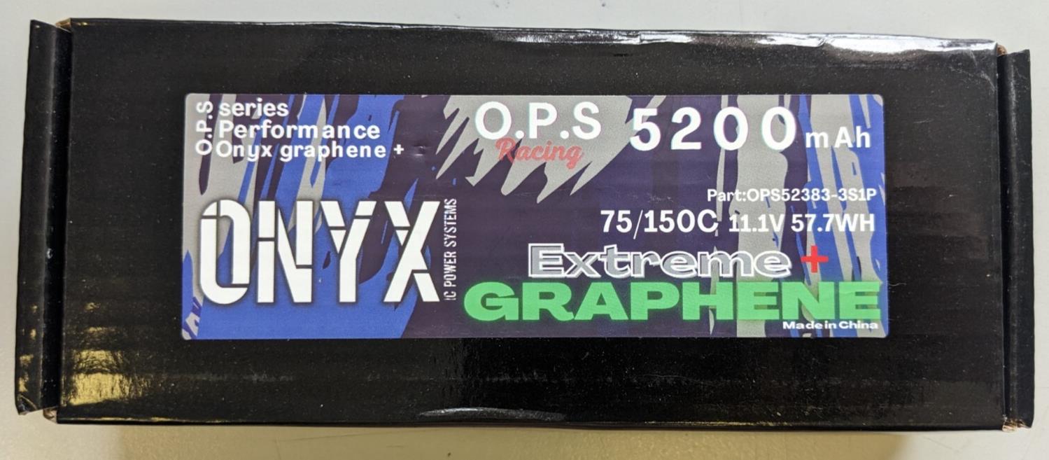 Onyx  5200mah. 2S 11.1V  Hardcase Lipo Stick Battery Pack Xt60 Xt90 Ec5 Ops5