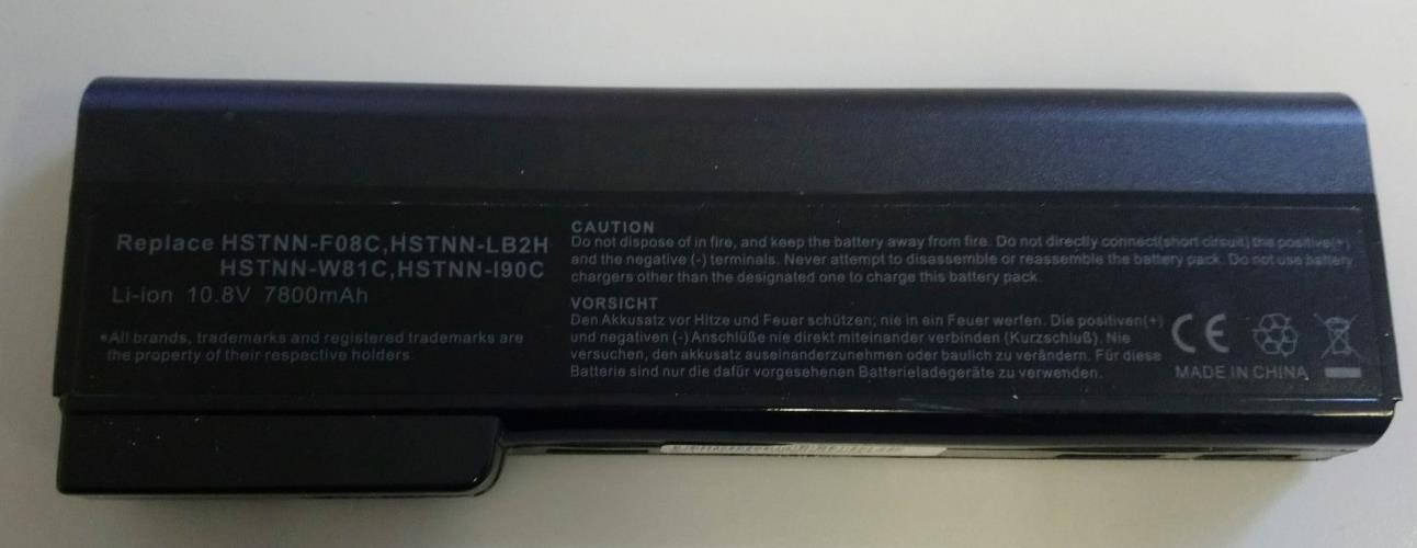 Battery for HP HSTNN-F08C 10.8V 7800mAh For HP Probook 8460p 8470P 6360B 6460b