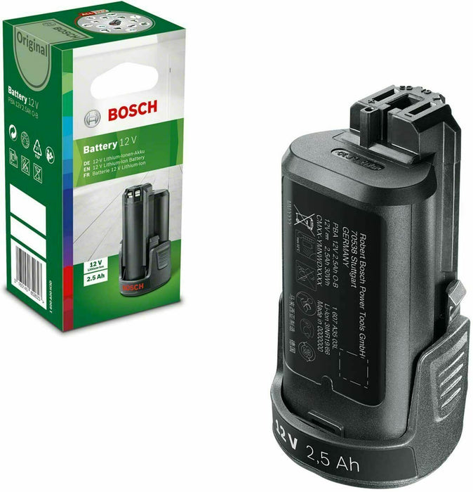 Bosch 1600A00H3D, 12 V 2.5 Ah lithium ion battery (12 V all tools)  Unopened