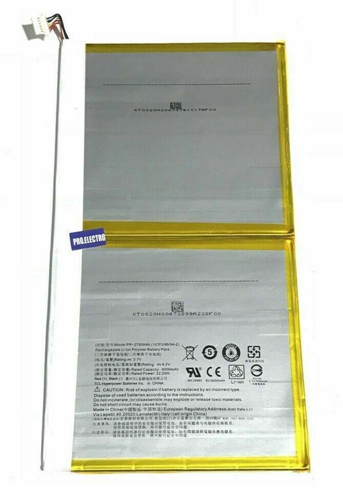 Battery Acer Tab 10 A3-A40 A8002 PR-279594N (1ICP3/95/94.2) 6000Mah 5pins