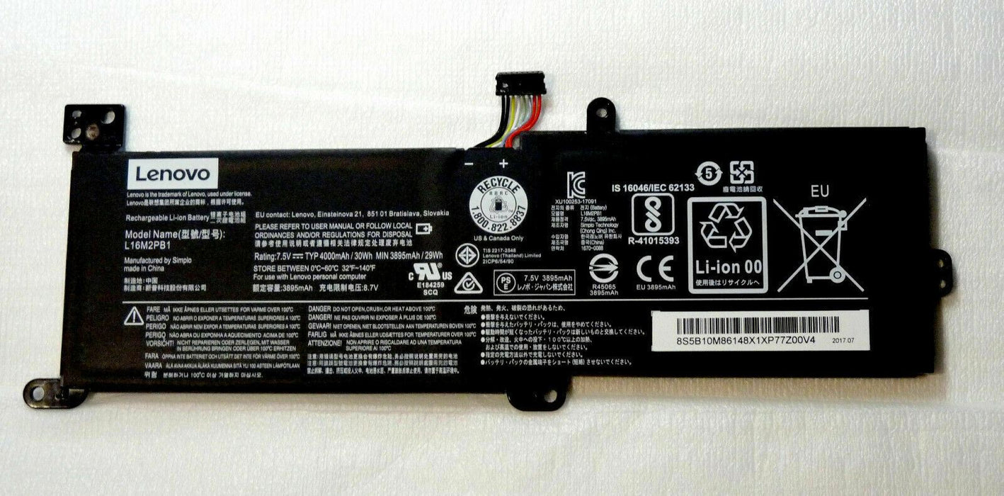 Original Genuine Lenovo IdeaPad 320 / 330 Battery L16M2PB1 7.5v 4000mAh - New !