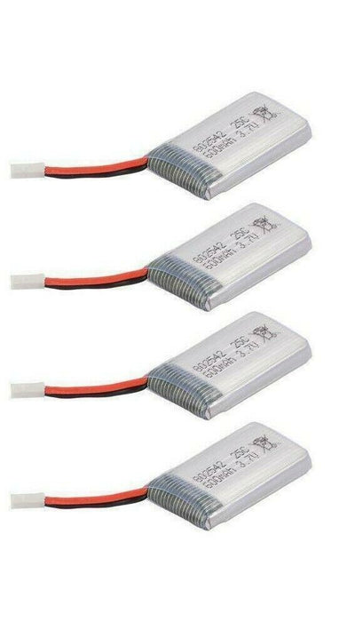 4 x 600mAh 3.7V Lipo Battery For Syma X5C X5SC X5SW RC Drone Quadcopter skyviper