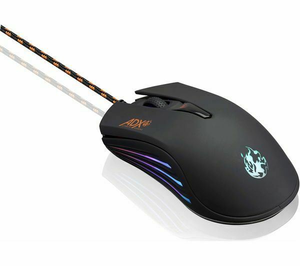 ADX Firepower M05 RGB Black Gaming Mouse Multi-Colour LED