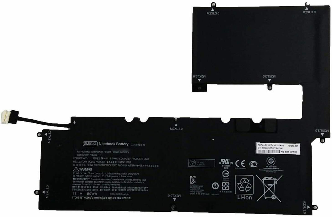 SM03XL SM03 Laptop Battery for HP Envy X2 15-C 766802-1C1 767069-005 HSTNN-IB6O