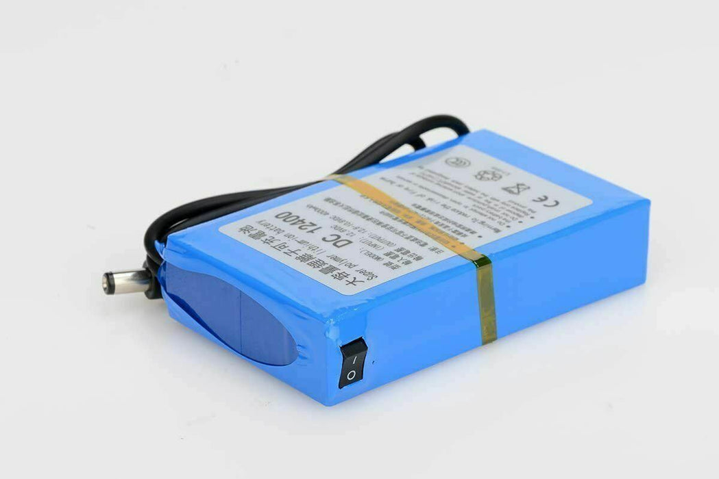 Portable DC12V 4000mAh DC12400 Rechargeable li-ion Battery Pack for CCTV Cameras
