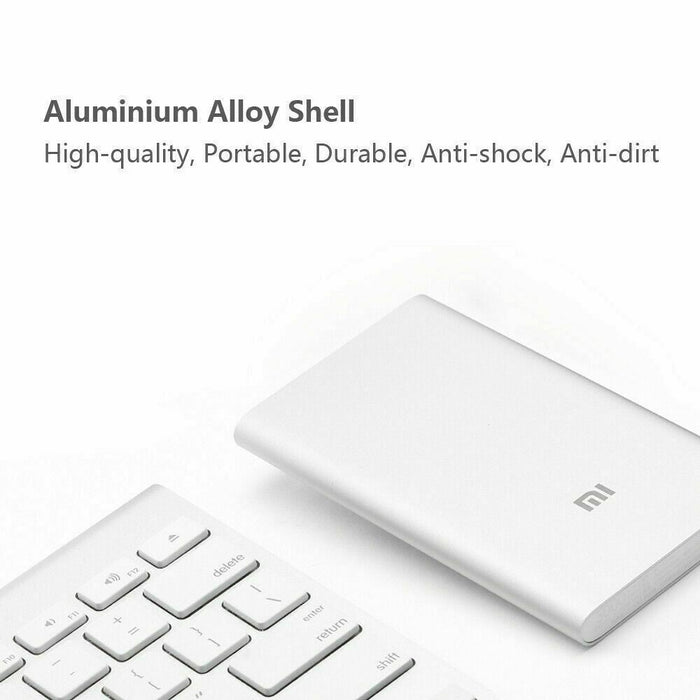 Genuine Xiaomi Mi Power Bank 5000mAh Slim Universal USB External Battery Charger