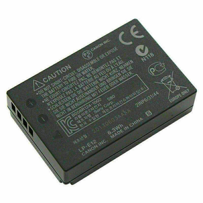 Canon LP-E12 Battery Pack fits EOS 100D M10 M50 M M2 Rebel SL1 kiss X7 DSLR