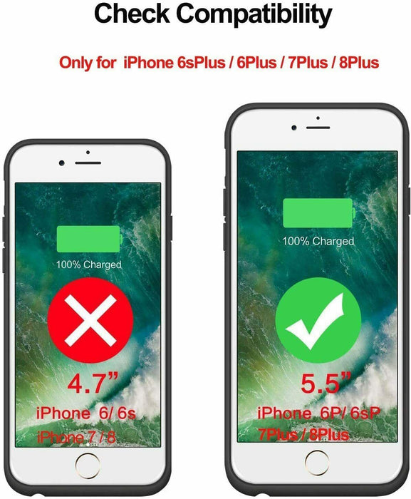 Battery Case for iPhone 6Plus 8500mAh,Portable Charger Case Rechargeable Case