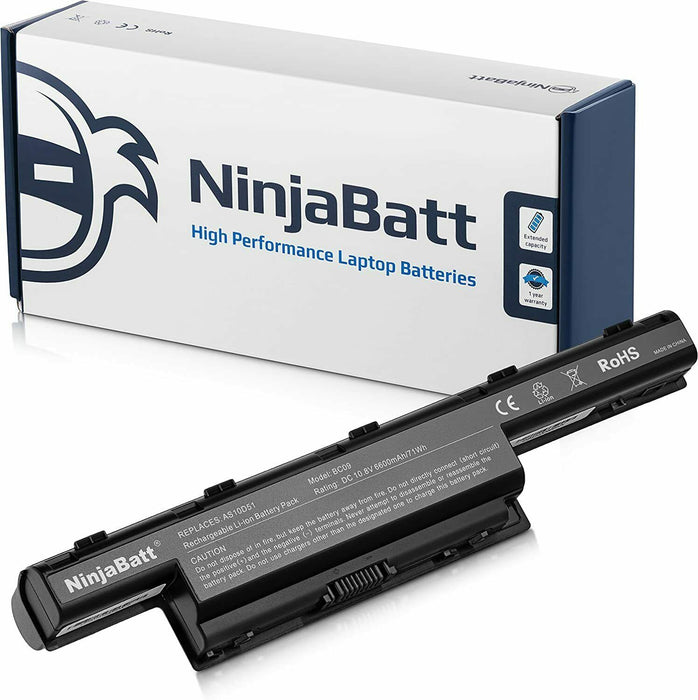 NinjaBatt 9 Cell Battery for Acer AS10D31 AS10D51 AS10D81 AS10D75 AS10D41 AS10D7