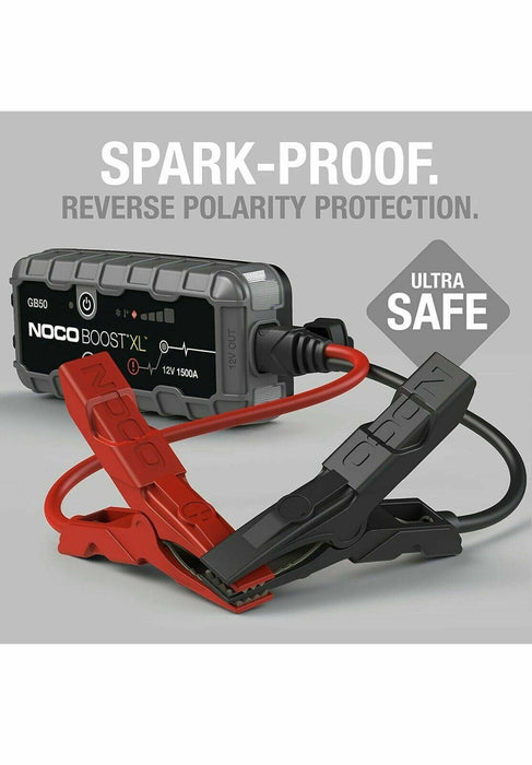 NOCO Boost XL GB50 1500 Amp 12-Volt UltraSafe Portable Lithium Jump Starter NEW