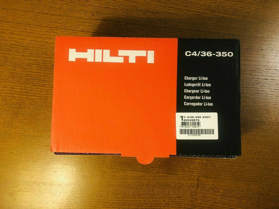 Hilti C4/36-350 Fast Battery Charger #2028876 New
