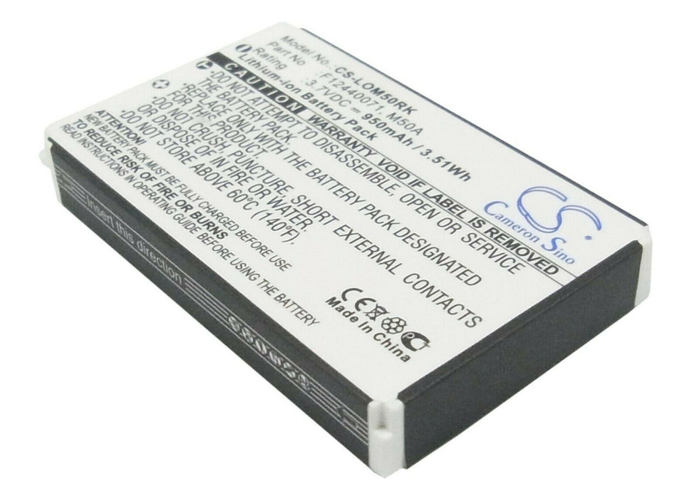 Cameron Sino CS-LOM50RK Battery for LOGITECH diNovo Edge