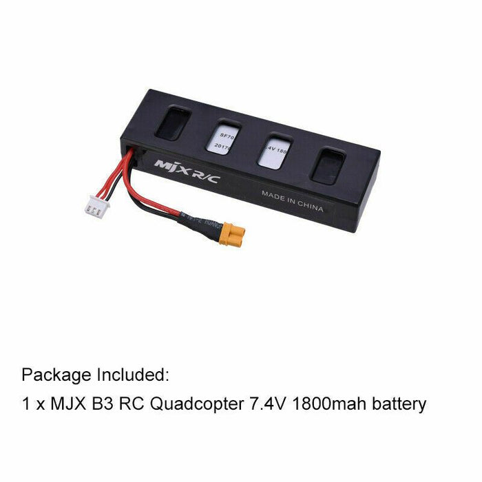 MJX Bugs 3 7.4V 1800mah 25C Lipo Battery For MJX B3 Bugs 3 RC Quadcopter XT30