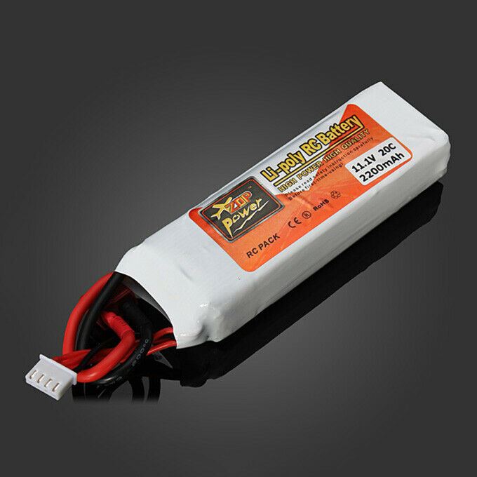 ZOP Power 11.1V 2200MAH 20C Lipo Battery XT60 Plug RC Car Airplane Helicopter