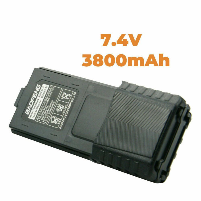 UK Baofeng Pofung 3800mAh 7.4V BL-5 Li-ion Extended Battery For UV-5R Radio Pro