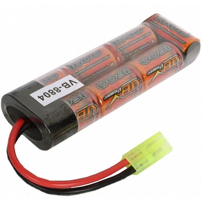 Vb Power Std Airsoft Battery 9.6v 1600 Mah Tamiya Connector Ni-Mh Battery