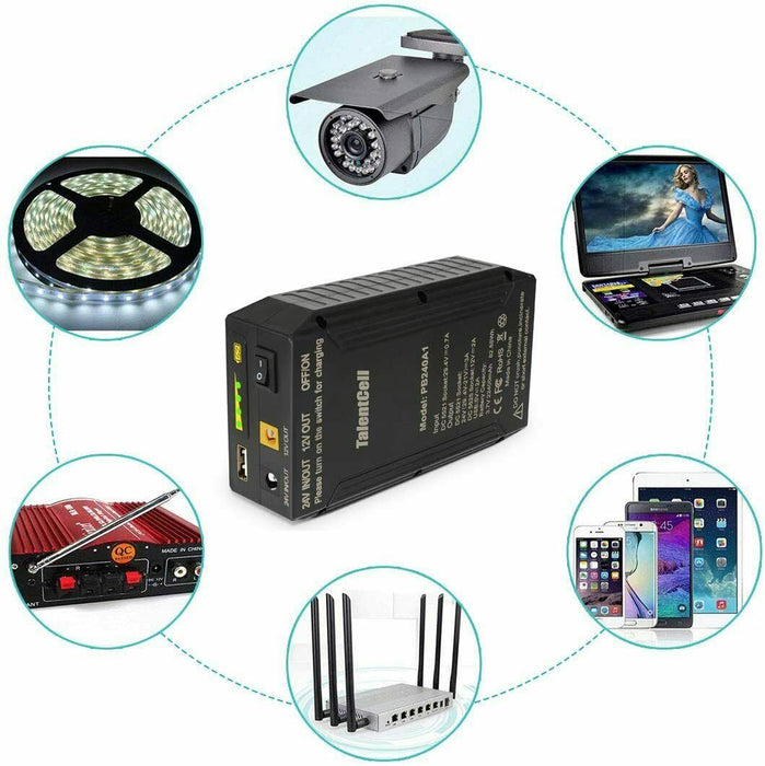 TalentCell PB240A1 Rechargeable 82.88Wh Lithium ion Battery Pack with 3 Port Out