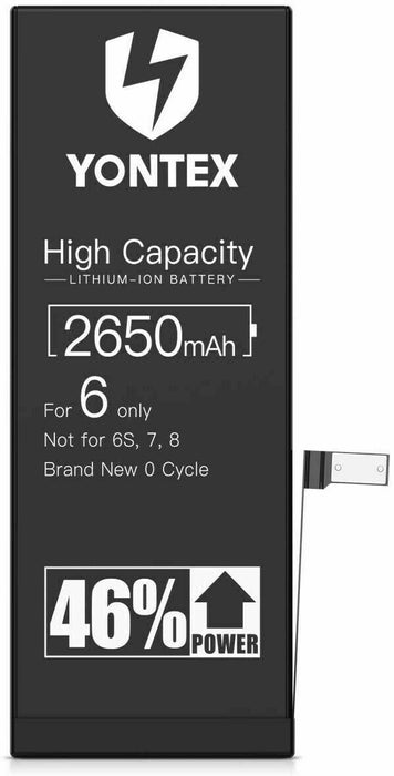 GENUINE ORIGINAL YONTEX REPLACEMENT BATTERY FOR APPLE iPHONE 6 + TOOLS
