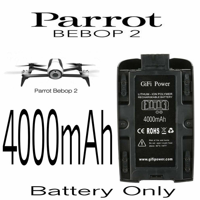 GIFI POWER Battery for Parrot Bebop 2 Drone J6W9 4000mAh 20C 11.1V LiPo - USED