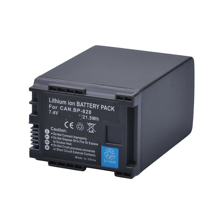 Replacement Canon BP-828 BP-827 Lithium-Ion Battery Pack