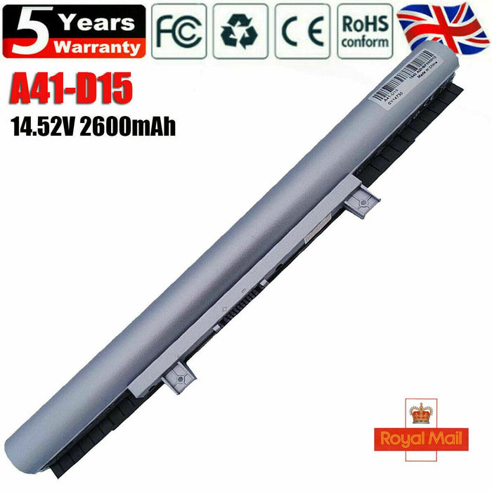For Genuine Medion Akoya Battery E641x P665x A41-D15 A31-D15 A32 A42-D15 14.52V