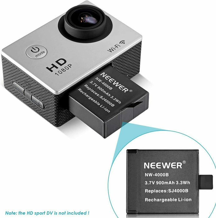 NW4000B Battery USB Battery Charger Neewer 900mAh Rechargeable