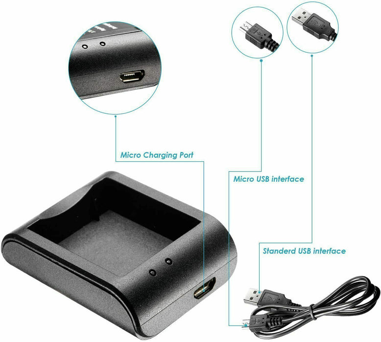 NW4000B Battery USB Battery Charger Neewer 900mAh Rechargeable
