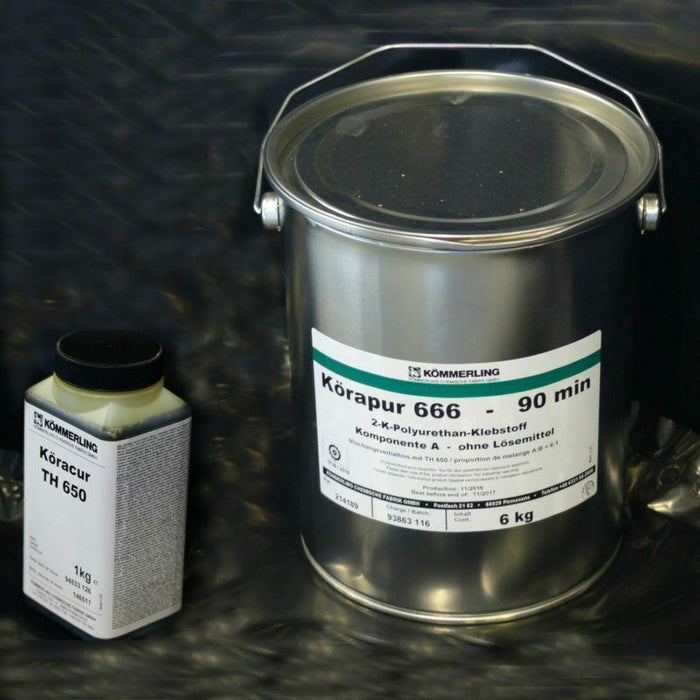 Korapur 666/90 two component, reactive adhesive for bonding of metals.