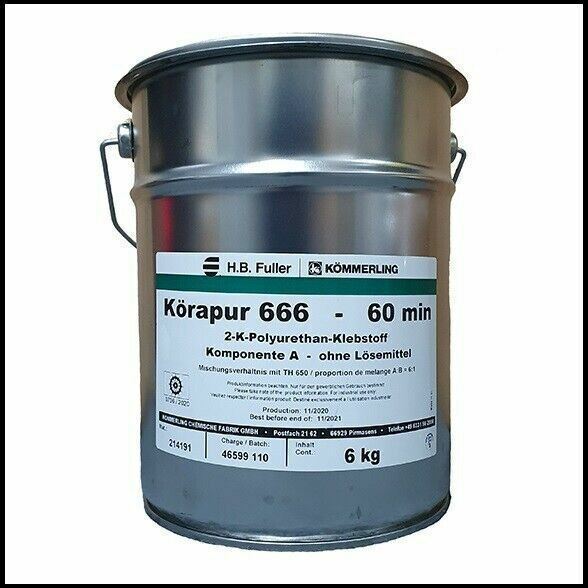 Korapur 666/90 two component, reactive adhesive for bonding of metals.