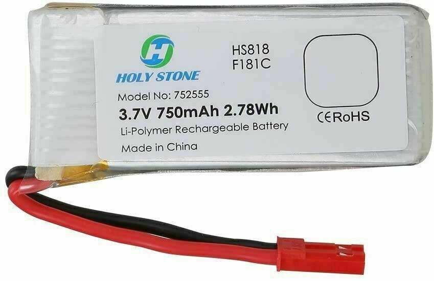 Holy Stone 752555. HS818 F181C. 3.7V 750MAH 2.78WH X1 battery