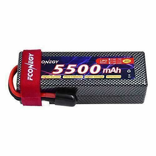 FCONEGY 3S Lipo Battery 11.1V 40C 5500mAh RC Rechargeable Lithium Polymer