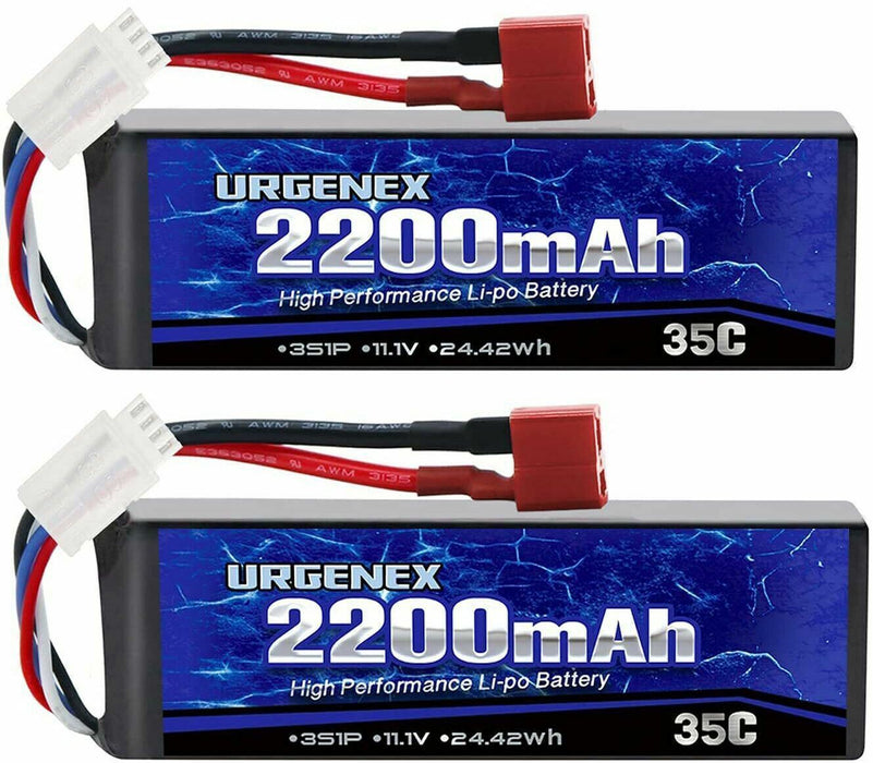 URGENEX 3S Lipo Battery 11.1V 2200mAh 35C RC Lipo Battery with Dean-Style T