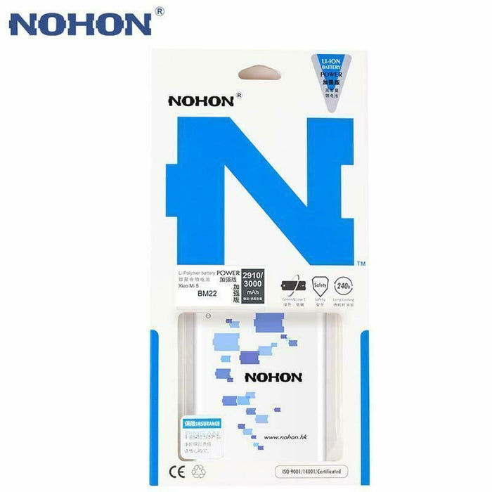 NOHON Battery For Xiaomi Mi5 Mi4C Mi6 Mi 5X 6X 8 Redmi Note 2 3 4 4X 5 BM35 BM22